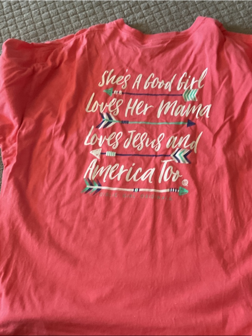 Graphic Short Sleeve Tee - Coral Pink